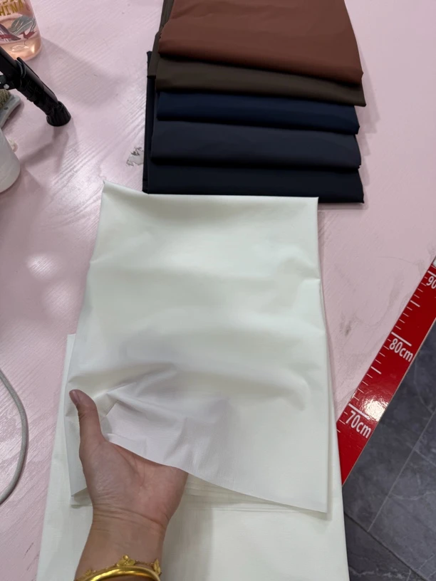 布料白色小桑小特弹力梭织速干1-1.2-1.5米多拍连裁