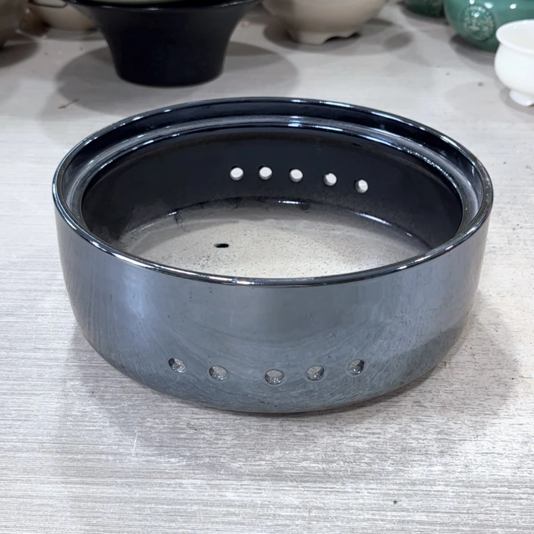 口径  17*6.5陶瓷绿植多肉微瑕花盆