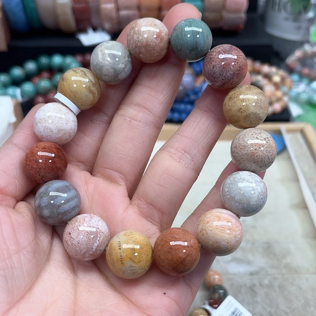 硅化珊瑚（珊瑚玉）手串未镶嵌?***?878