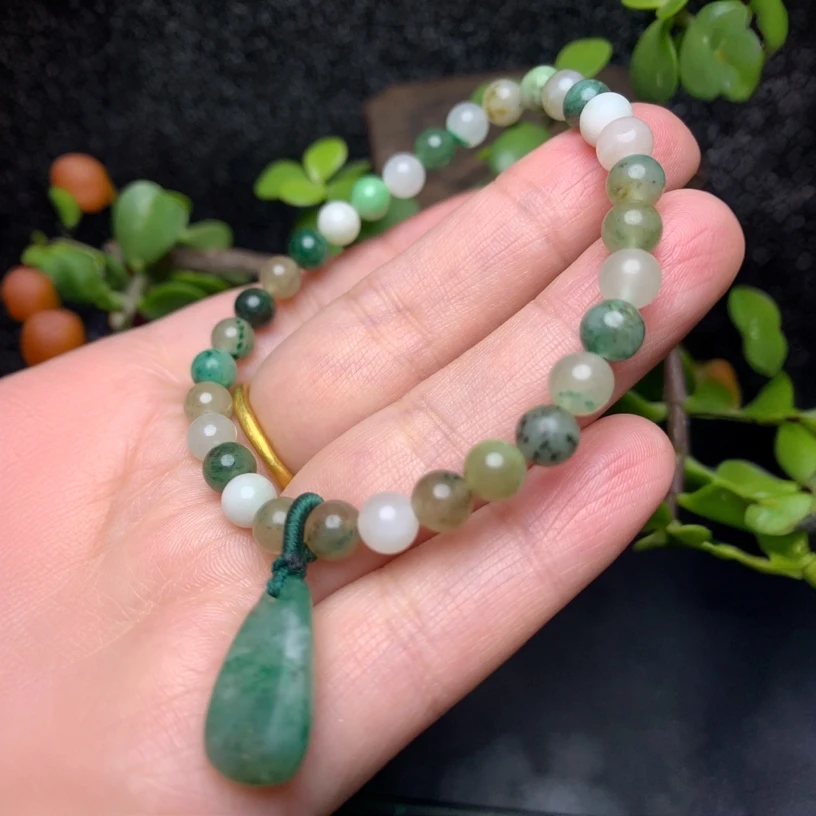 冰糖果多宝手串独山玉天然玉石A578