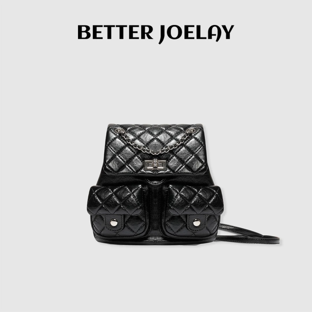 BETTERJOELAY-【废墟玫瑰】双肩包高级感潮气质经典休闲包Z6312