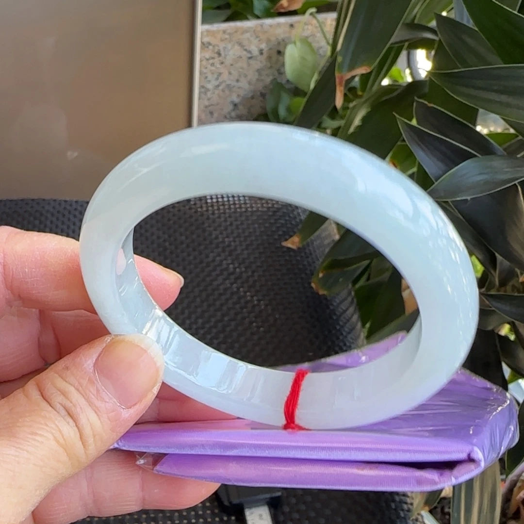 翡翠未镶嵌手镯57正圈手镯