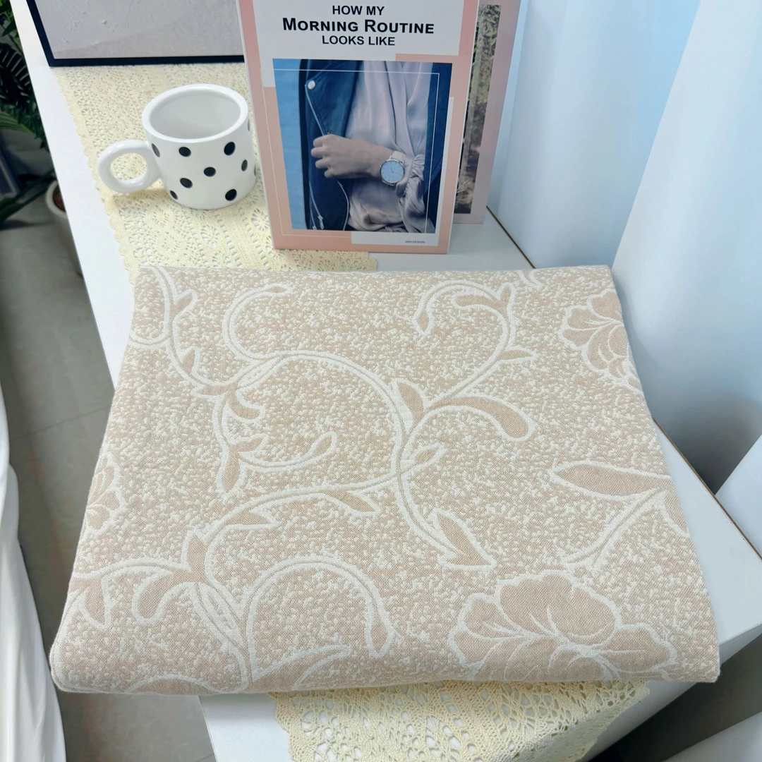 床盖【茉莉】1.5X2米 高端轻奢单人四季休闲毯可铺可盖床盖毯