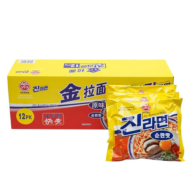不倒翁 韩国进口 金拉面(原味) 120g*12
