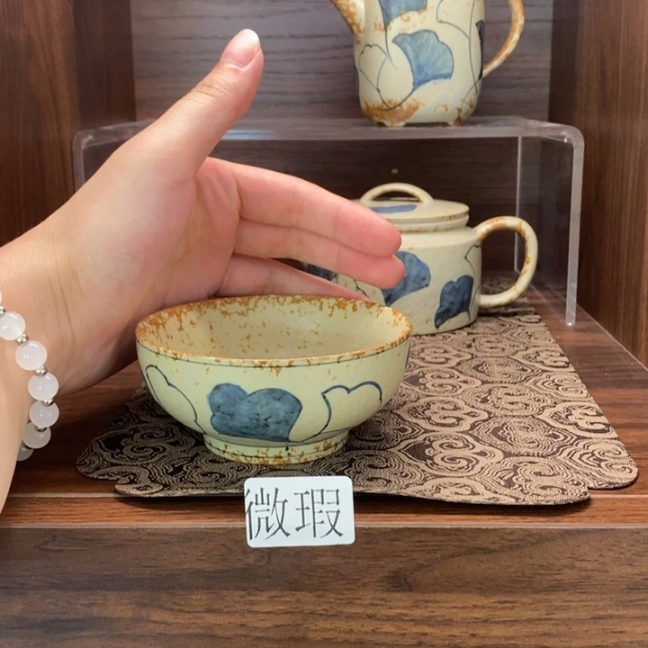 釉下老陶泥手工绘制