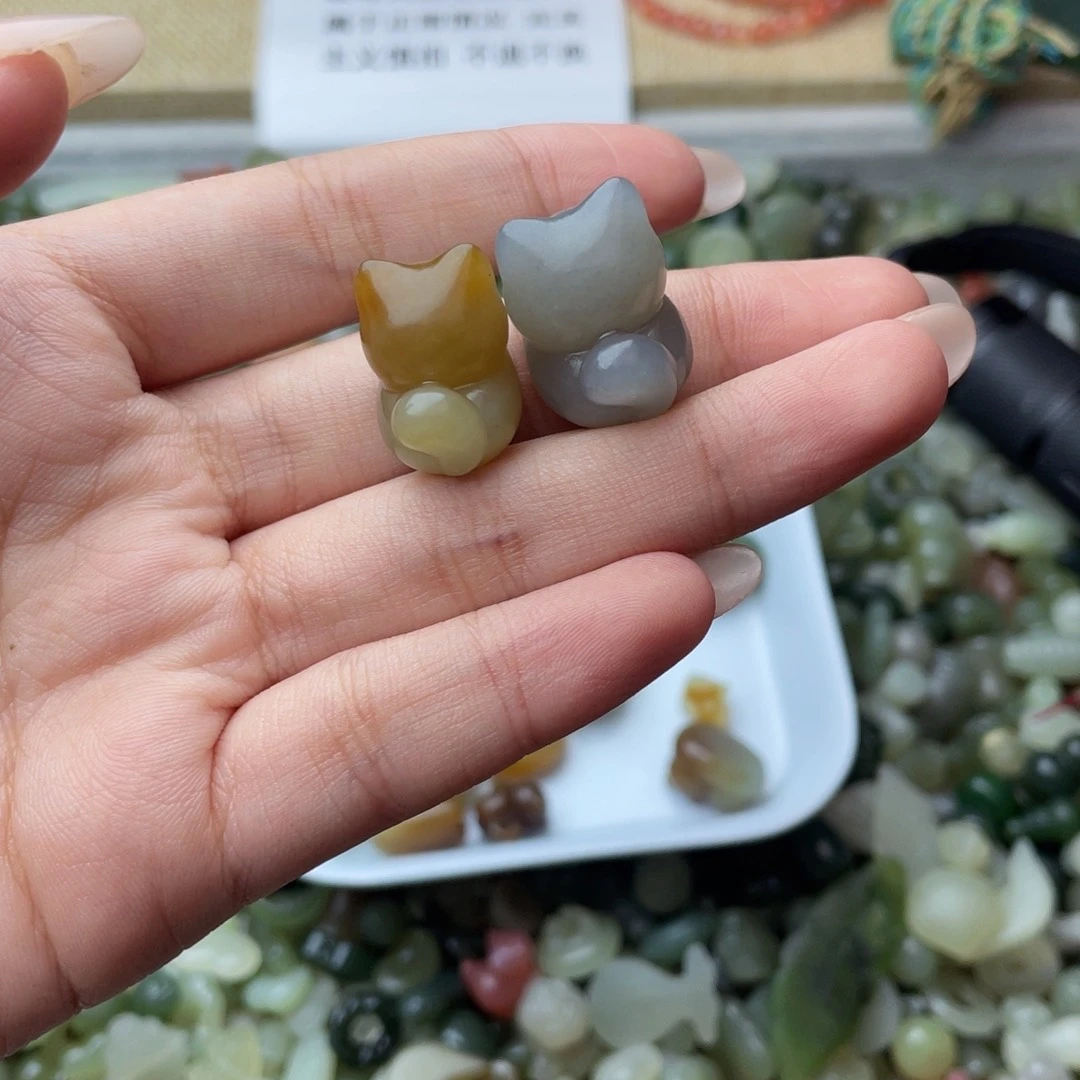 未镶嵌手绳和田玉紫*橙