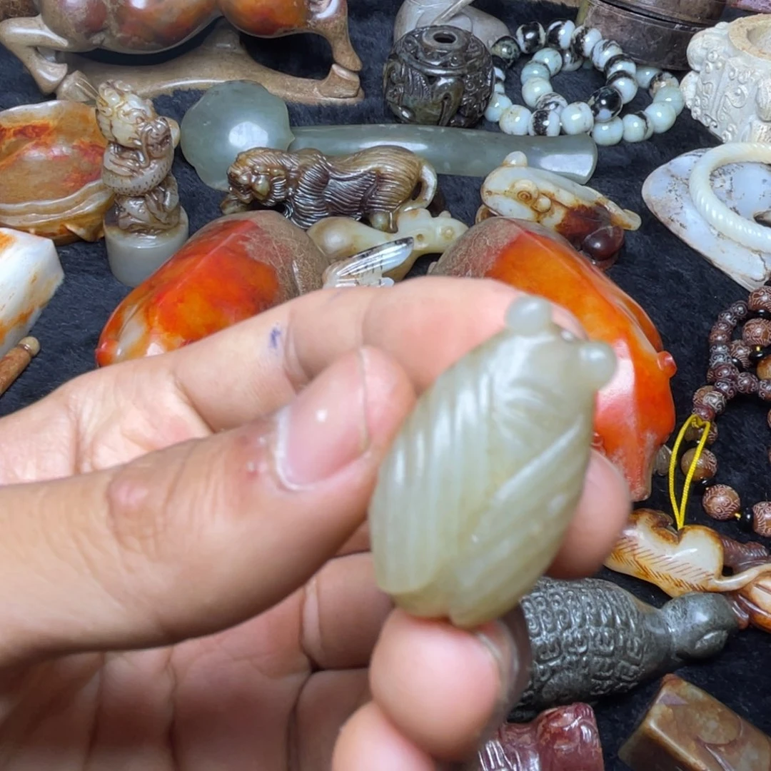 和田玉（糖玉）未镶嵌笔搁