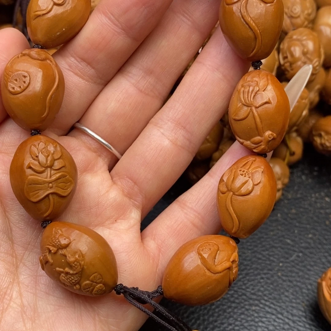 手串橄榄核荷花鱼