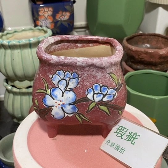 粗砂花盆瑕疵花盆有孔