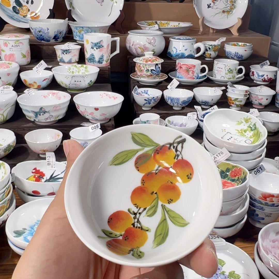 齐***山景德镇手工手绘陶瓷