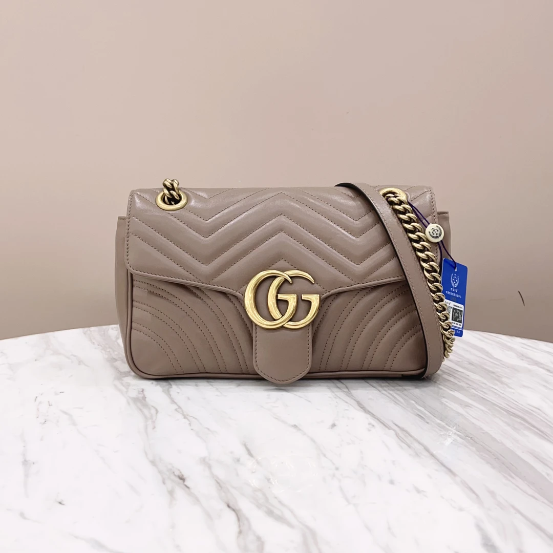 99新 GUCCI/古驰 98新 古驰奶茶色马蒙26 公价22000