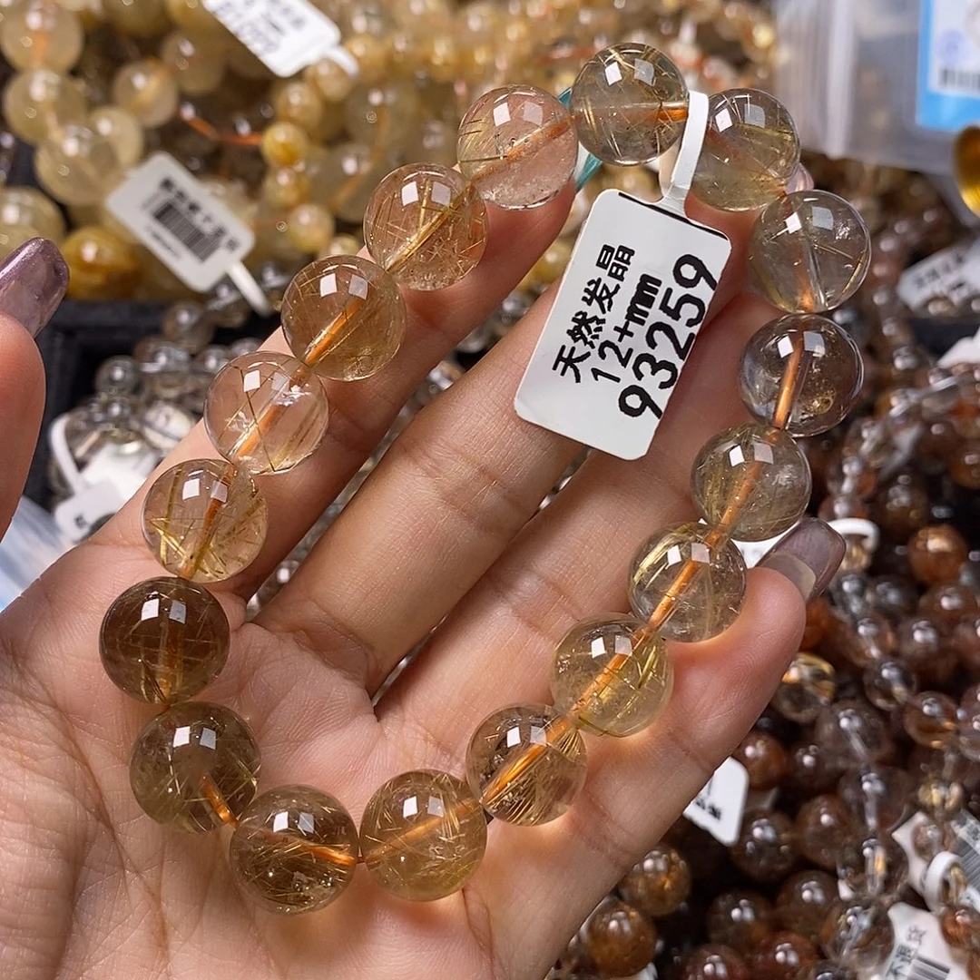 未镶嵌水晶手链水