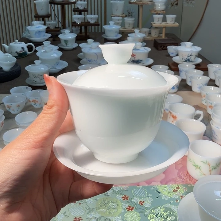 微瑕冰种专场三才盖碗盖下180