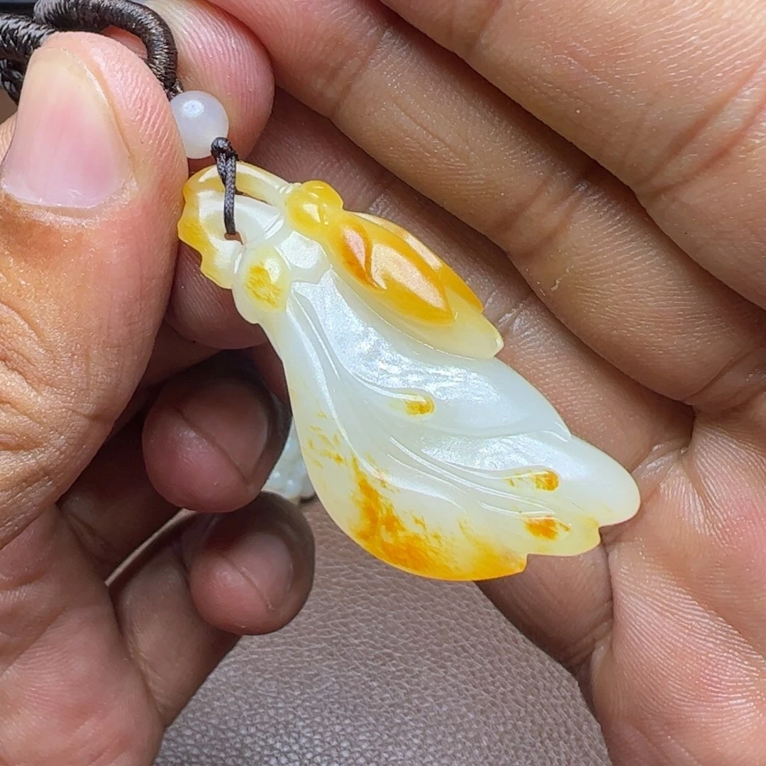 和田玉未镶嵌吊坠(不含链)老*