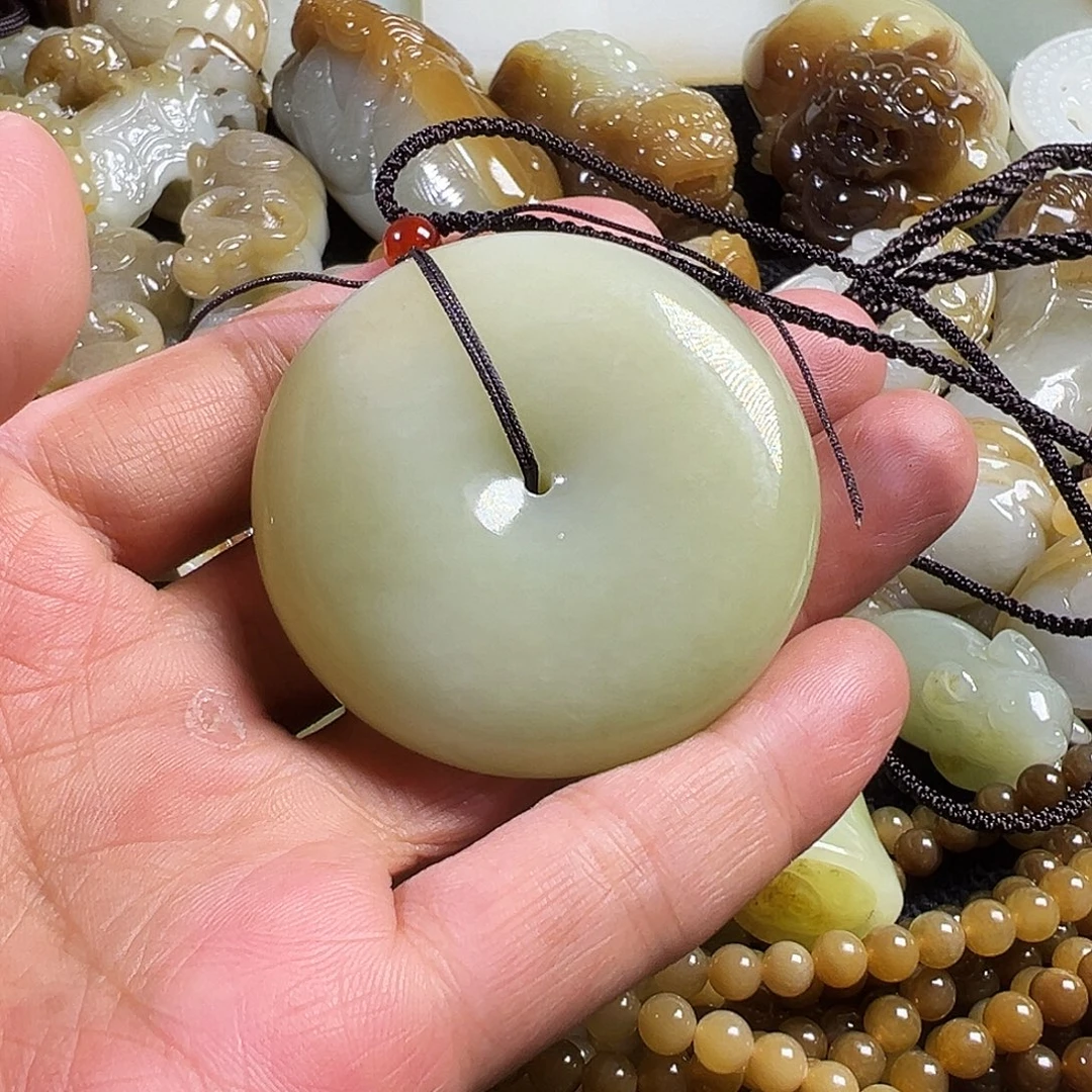 快***生和田玉未镶嵌吊坠(不含链)