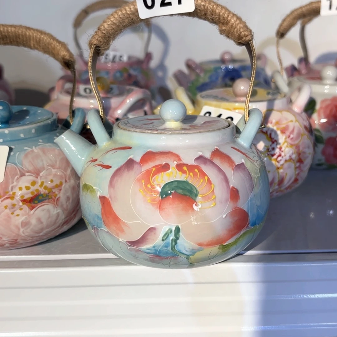 景德镇手绘高温釉下彩陶瓷茶具