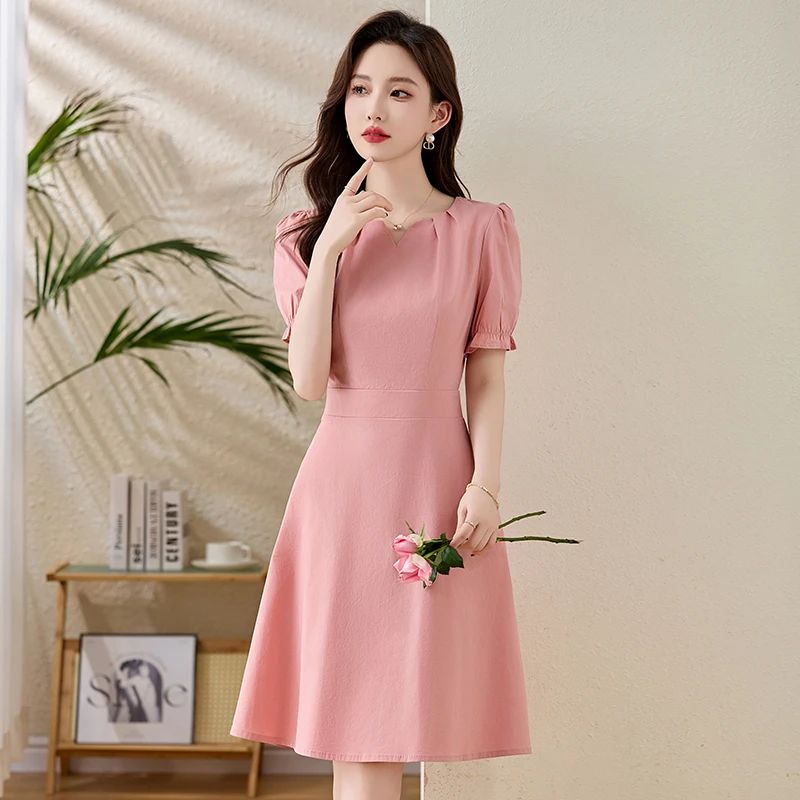 【直播爆款】桑蚕丝小个子韩版连衣裙女夏季新款法式小香风裙子气质