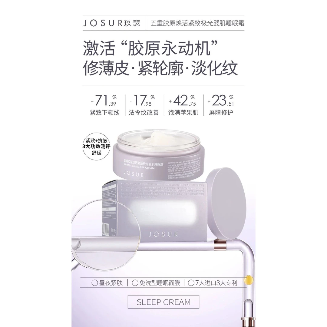 五重胶原焕活紧致极光婴肌睡眠霜-S173