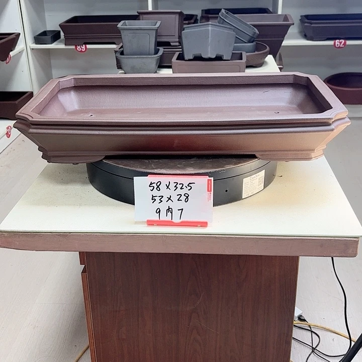 紫砂花盆孤*浅切角大