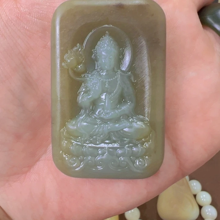 吊坠(不含链)未镶嵌和田玉（糖玉）東*.