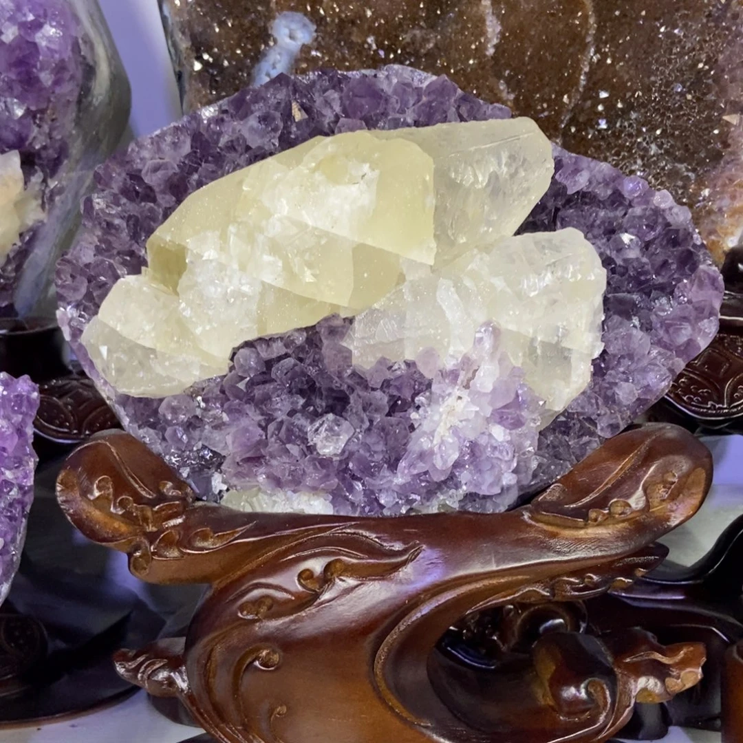 未镶嵌大型摆件（非配饰）紫晶涵涵