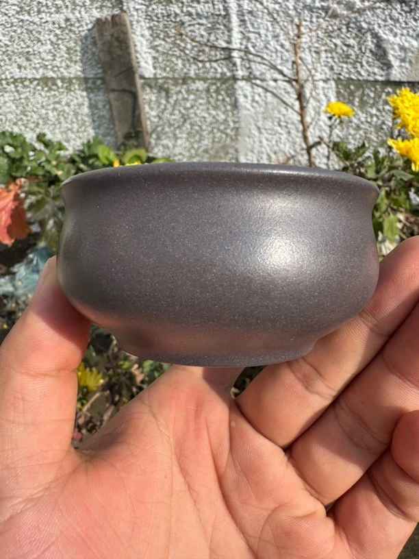 宜兴原矿紫砂主人杯普洱茶功夫茶杯品茗杯100cc天青泥高端客杯