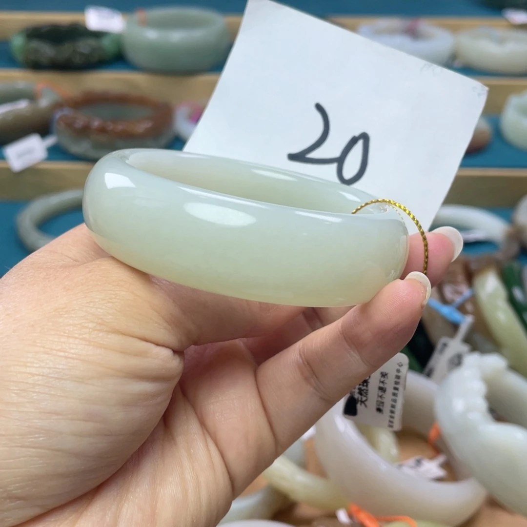 未镶嵌手镯和田玉圈口57