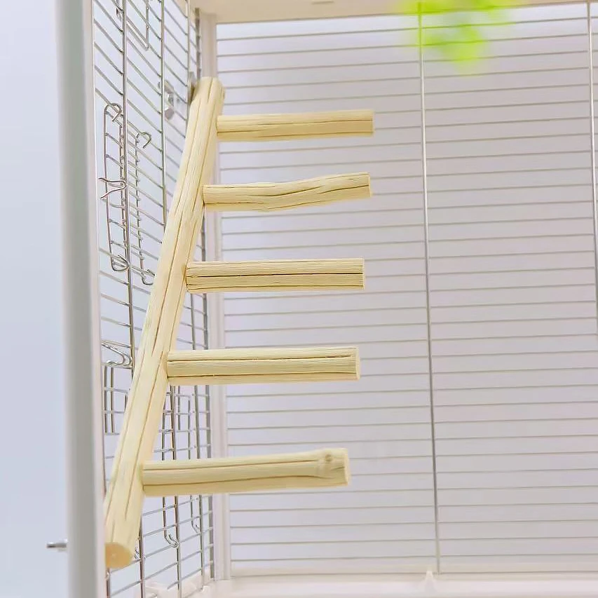 洪屿六道木实木站架爬梯攀爬楼梯磨爪啃咬站棍云梯木梯互动玩具