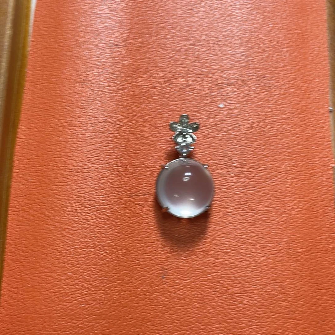 石英质玉银S925镶嵌颈饰