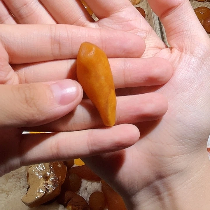 琥珀颈饰未镶嵌蜜蜡海漂小鱼（打孔不退换）