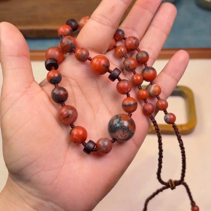 用***7南红玛瑙未镶嵌颈饰