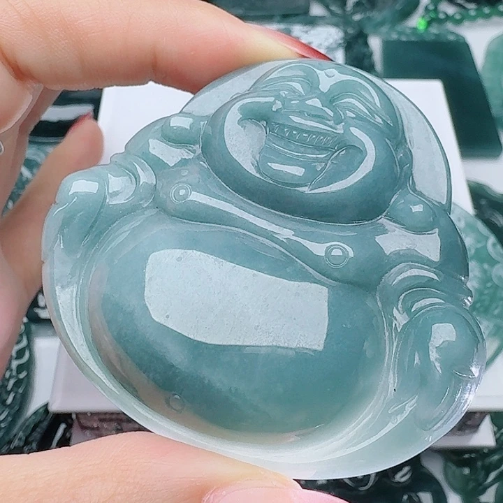 颈饰未镶嵌翡翠天然的A货翡翠多样性发其一
