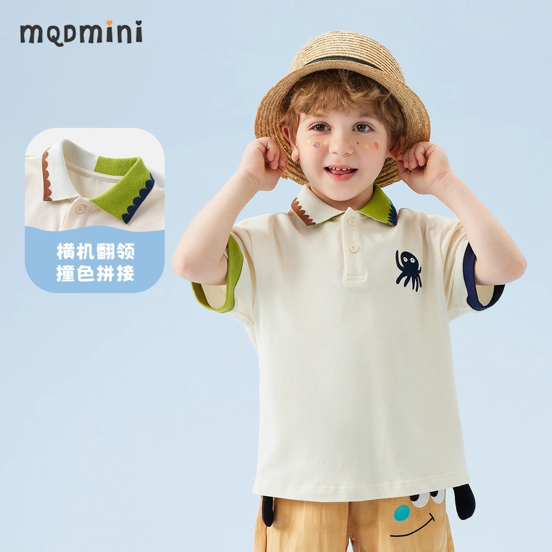 MQDMINI夏季新款短袖POLO时尚清爽珠地网眼POLO衫784220409