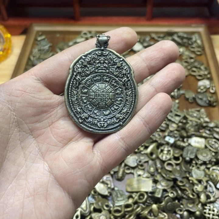 藏传九宫黄利马手工翻砂