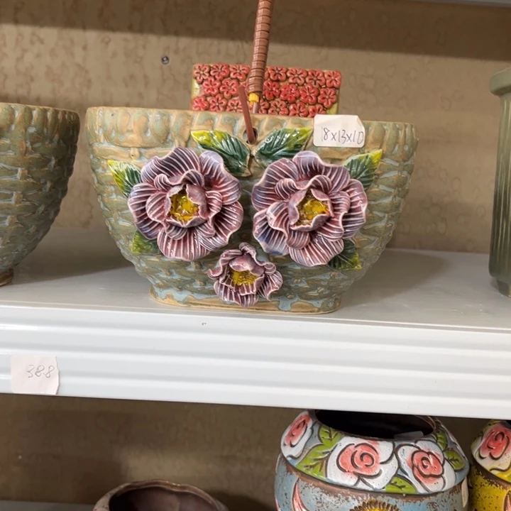 紫砂花盆粗陶材质多肉花盆