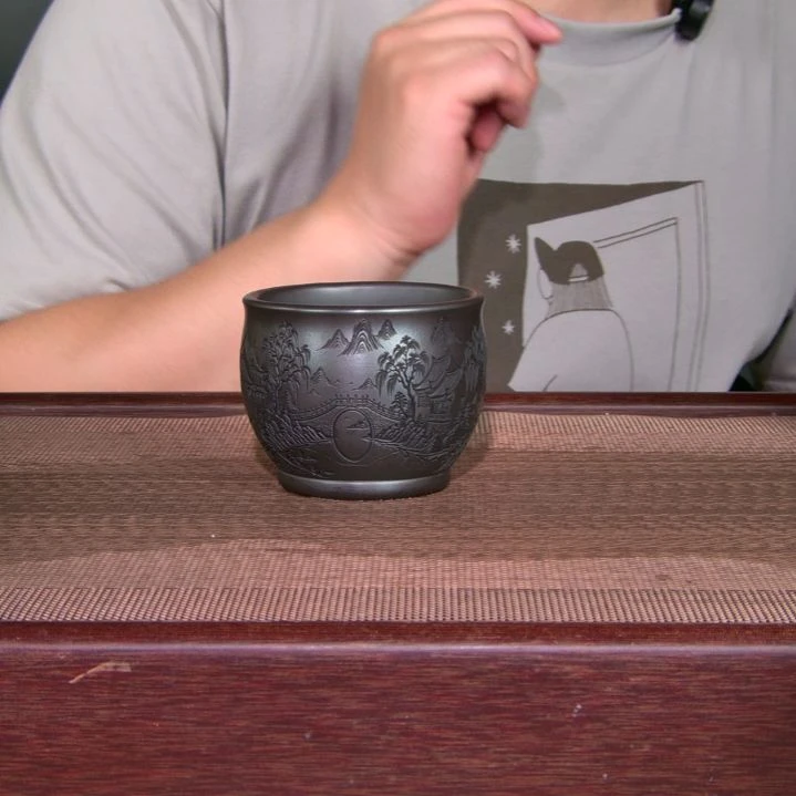 茶杯紫砂高货放漏