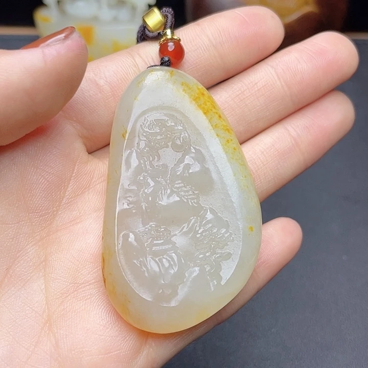 和田玉挂件未镶嵌T