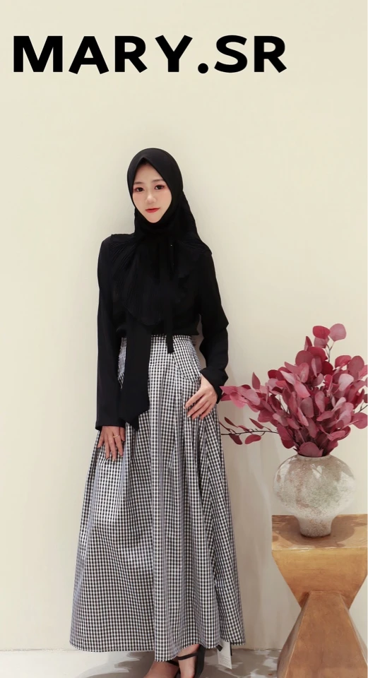 Mary.sr法式复古显瘦半身裙