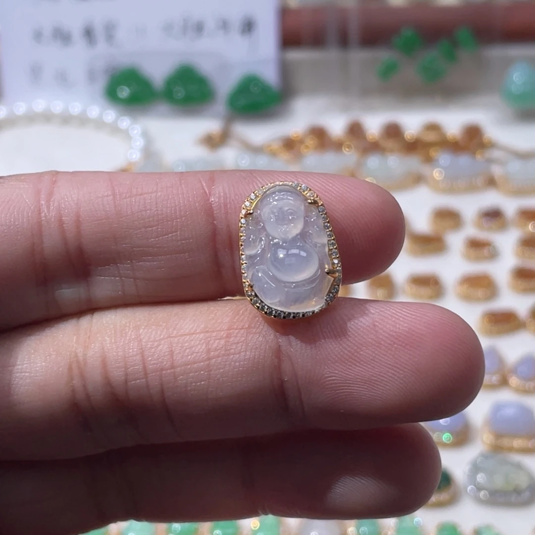 翡翠银S925镶嵌颈饰