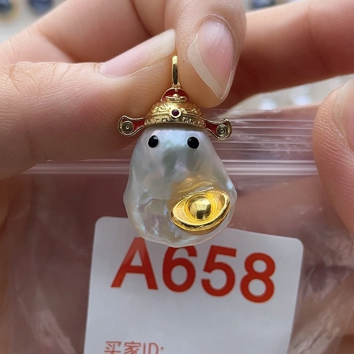 潘***石未镶嵌天然珍珠。  漏 漏 漏淡水珍珠