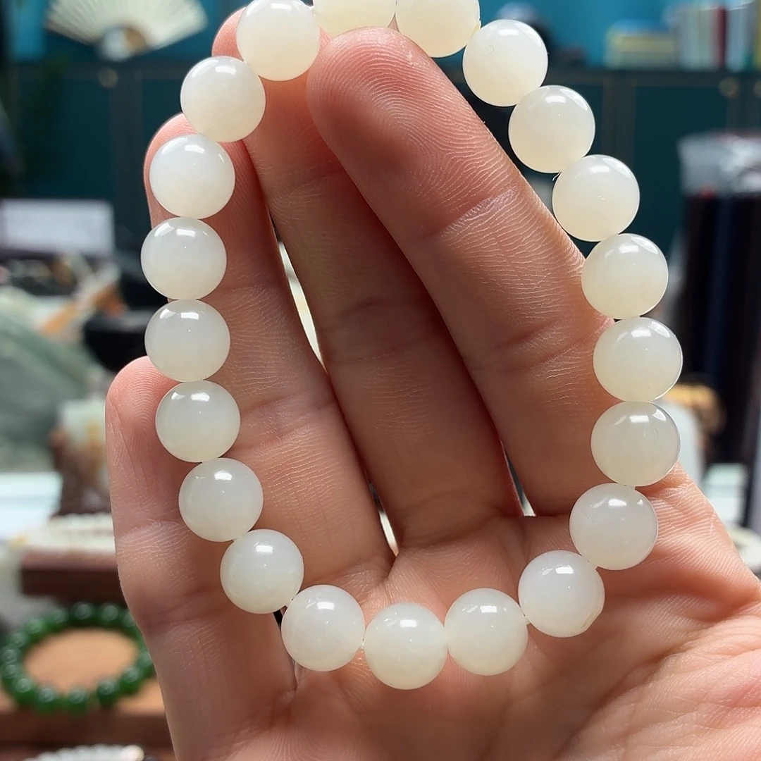 和田玉未镶嵌手串10圆