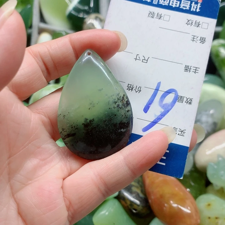蛇纹石玉未镶嵌手把件