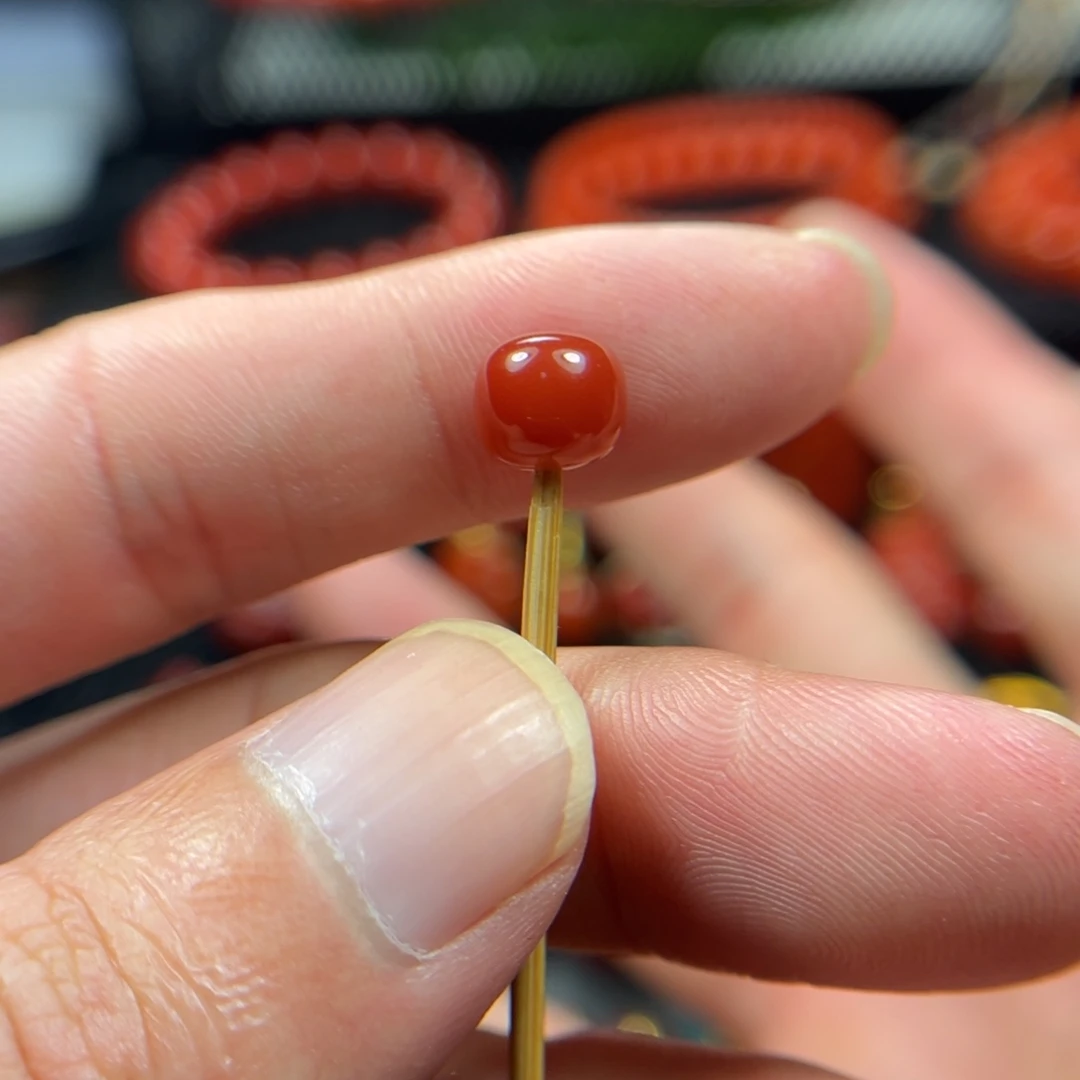 南红玛瑙未镶嵌老型单珠