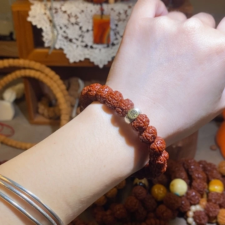 金刚菩提手串12玉华满肉单圈一物