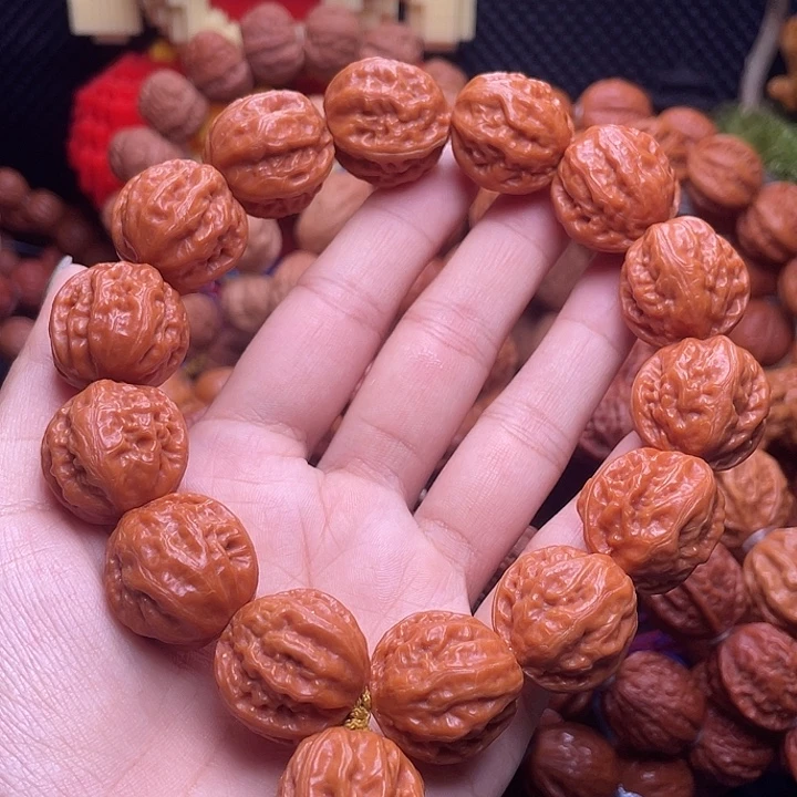 手串文玩核桃龙爪纹京八棱22