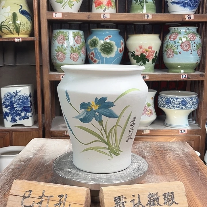 陶瓷小脚玉兰新款新款陶瓷陶瓷