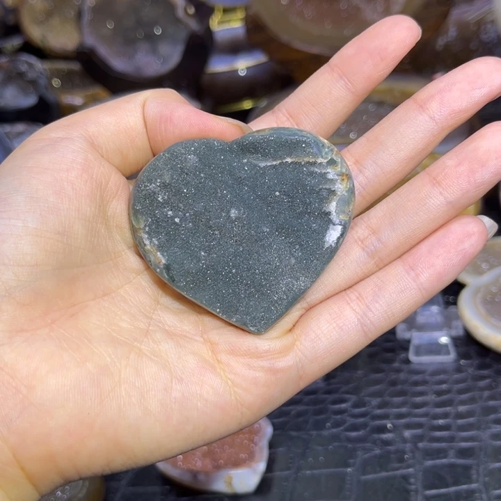 发饰未镶嵌水晶绿软爱心