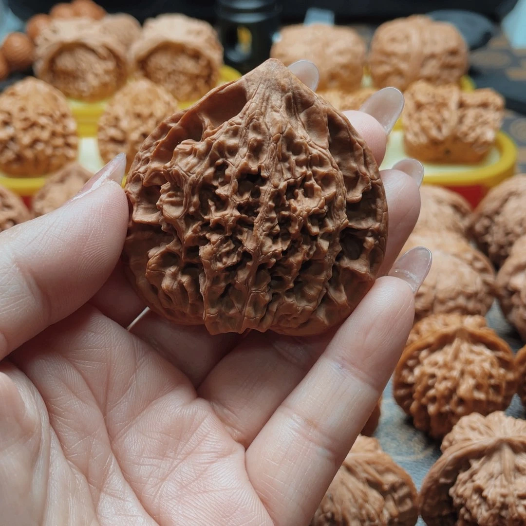 桃核把件52桃心挂饰