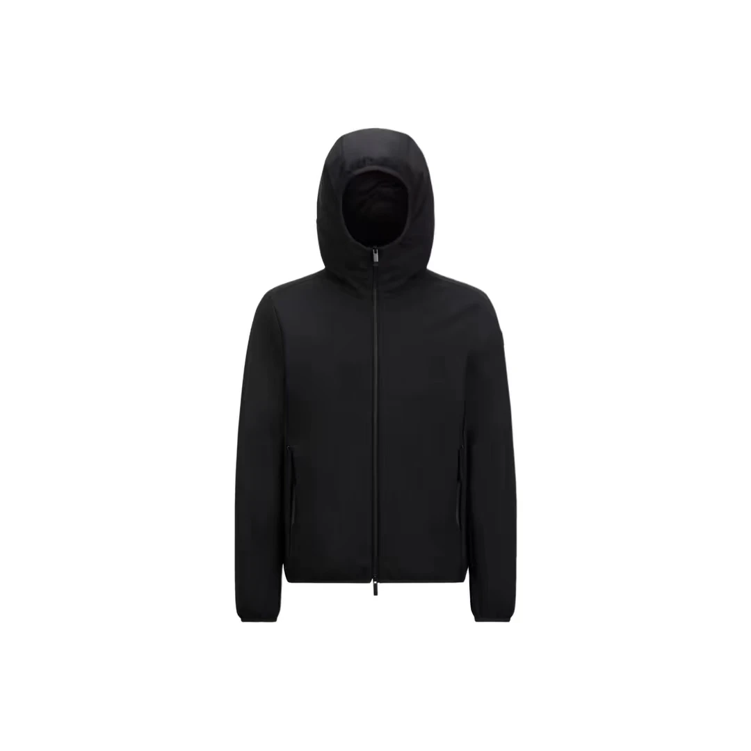 现货 Moncler盟可睐 1A00006 CHALVES男士连帽黑标软壳羽绒服