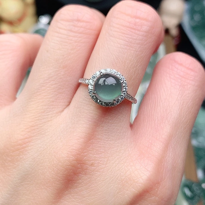 颈饰银S925镶嵌翡翠吊坠